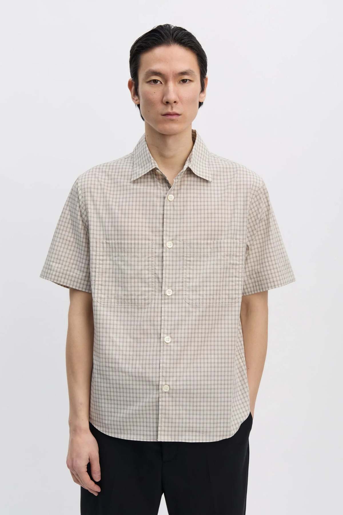 Another Aspect Another Shirt 4.1 JPN Shirt - Blue/White Check - Image 1 of 10