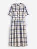 Bobo Choses Tartan Dress - Ecru Blue - Thumbnail 2