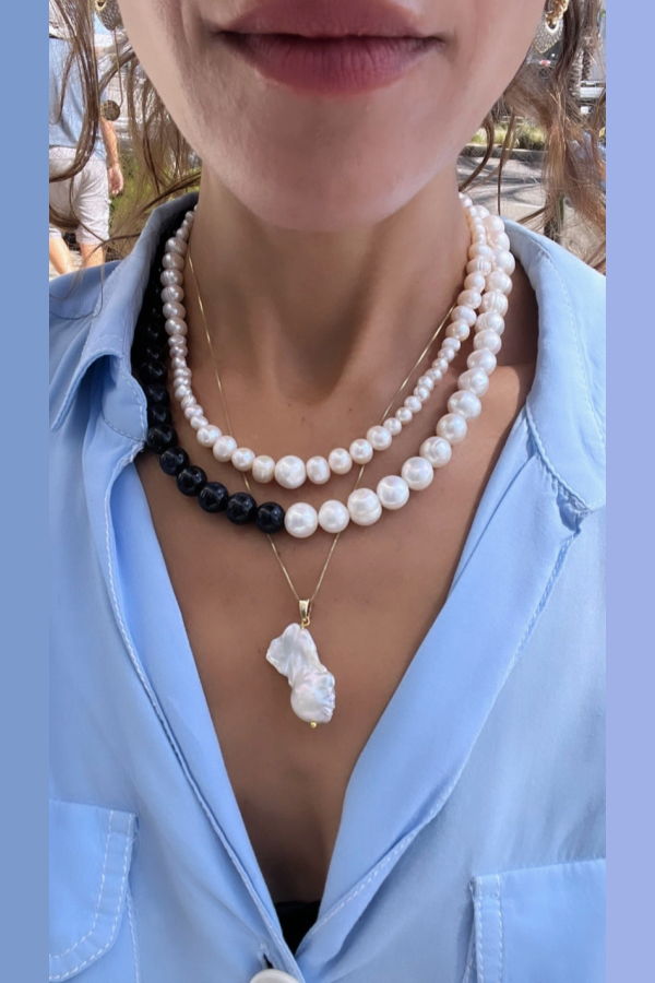 By Orly Amelia Pearl Necklace - Pearl