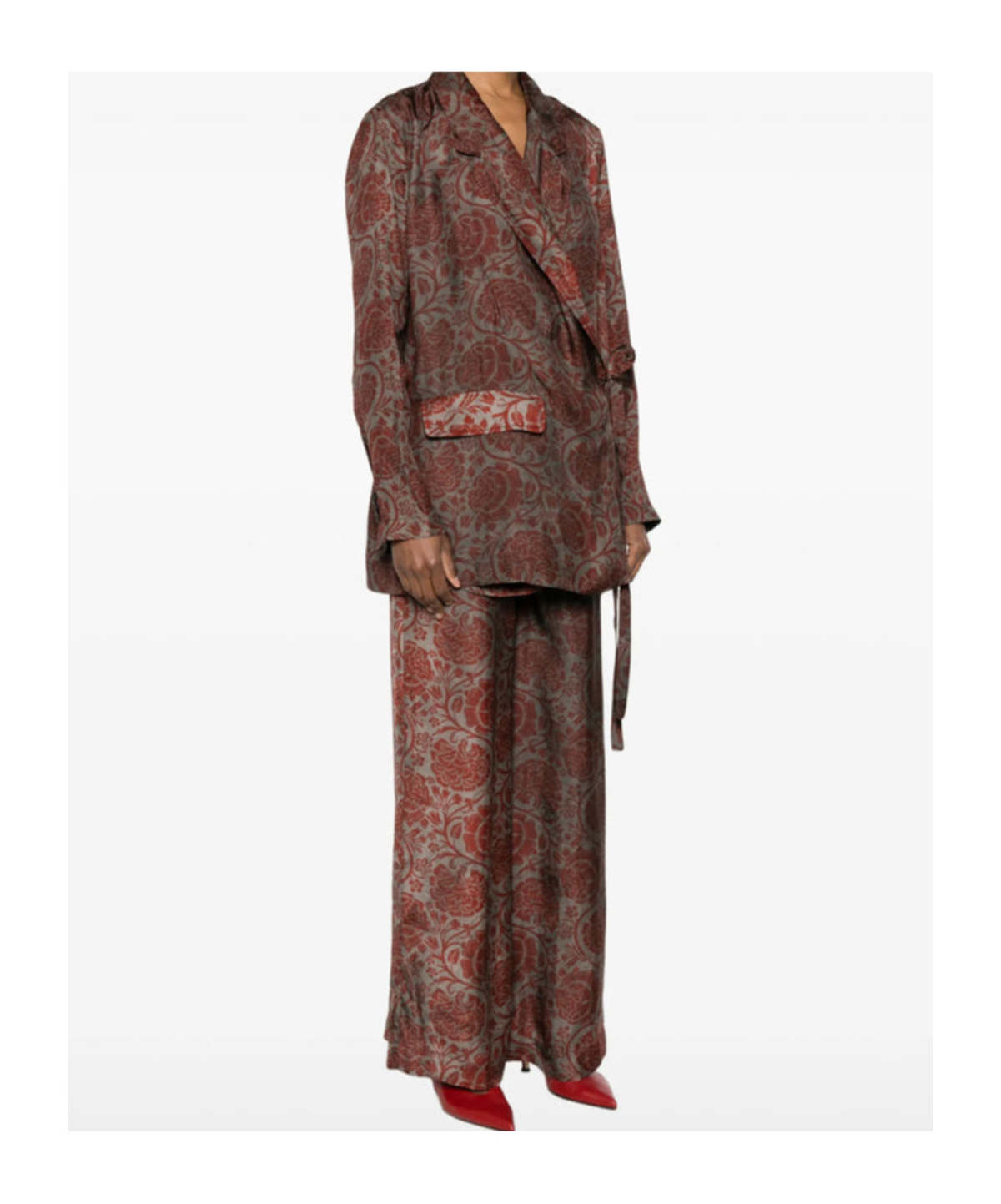 Uma Wang Floral Print Khloe Jacket - Image 3 of 4