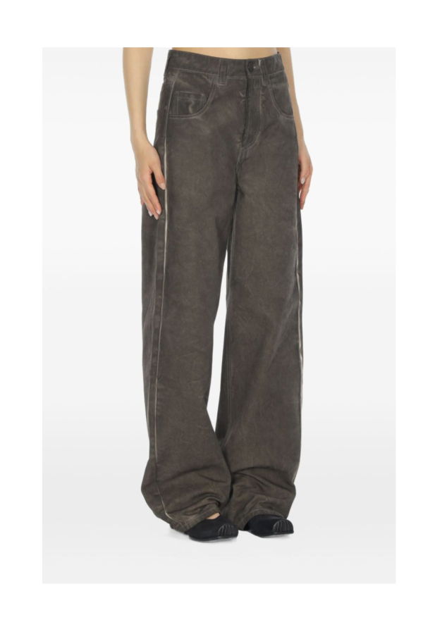 Uma Wang Phyllis Denim Pants - Grey Brown