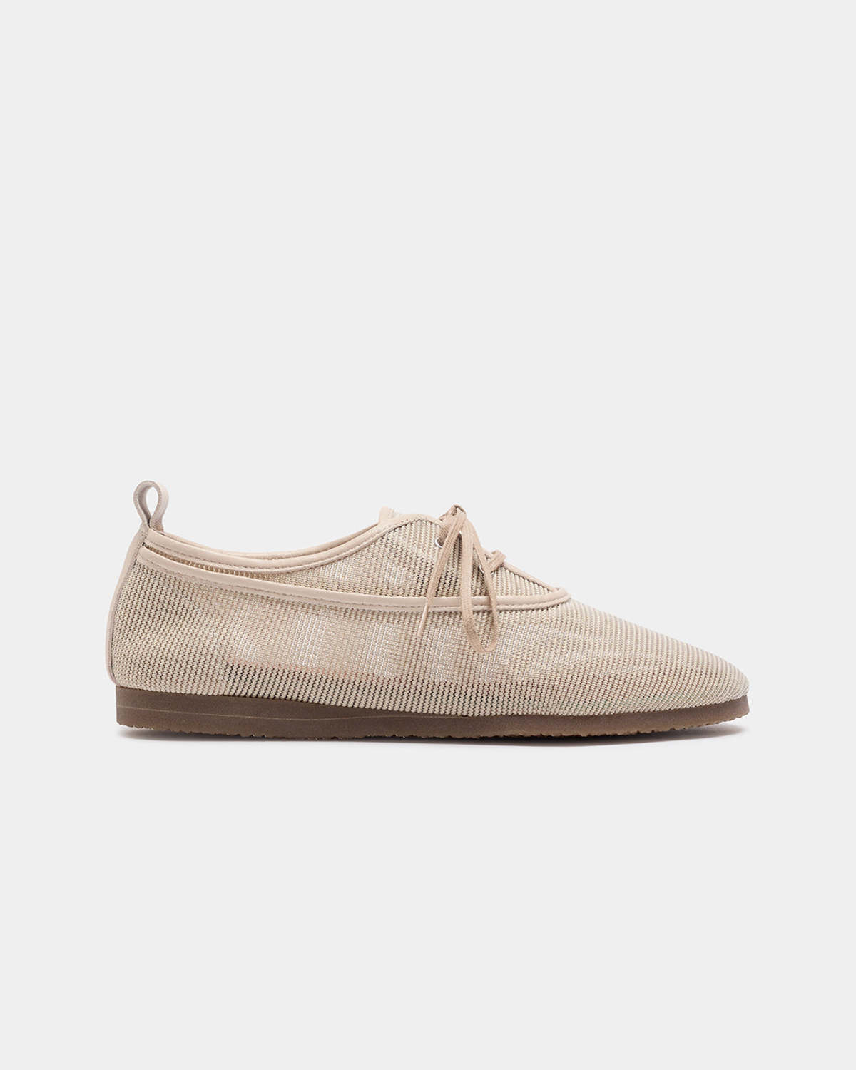 Naguisa Carmen Taupe Mesh Oxford Shoes - Image 2 of 4