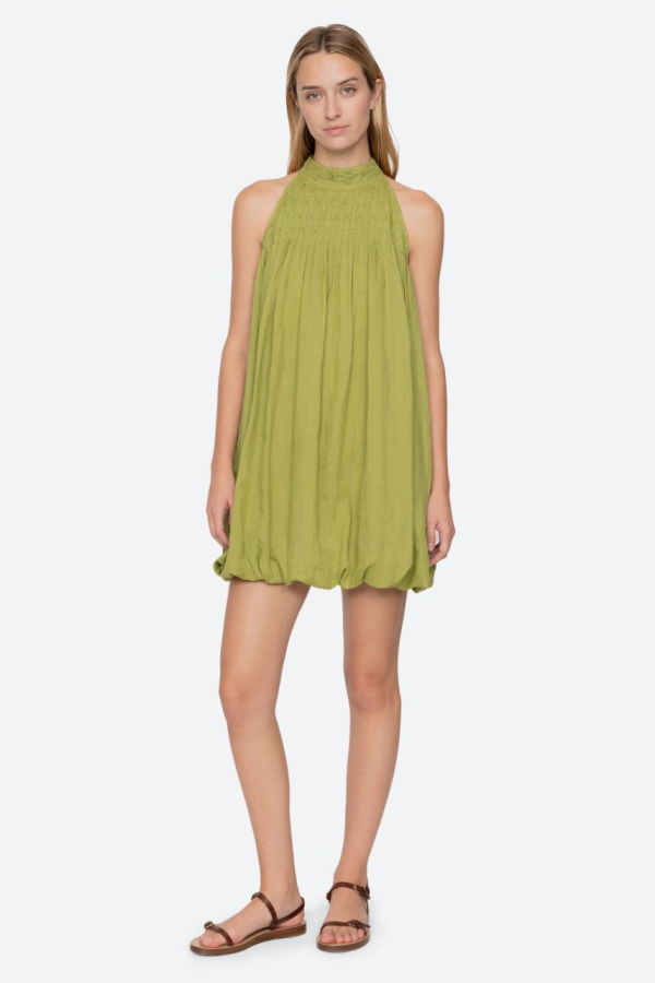 Sea NY Violet Halter Mini Dress