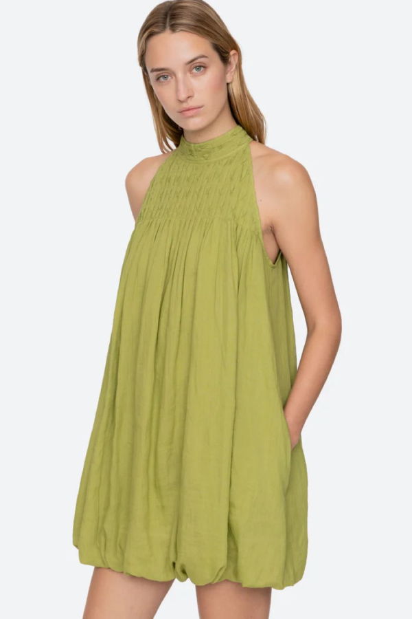 Sea NY Violet Halter Mini Dress