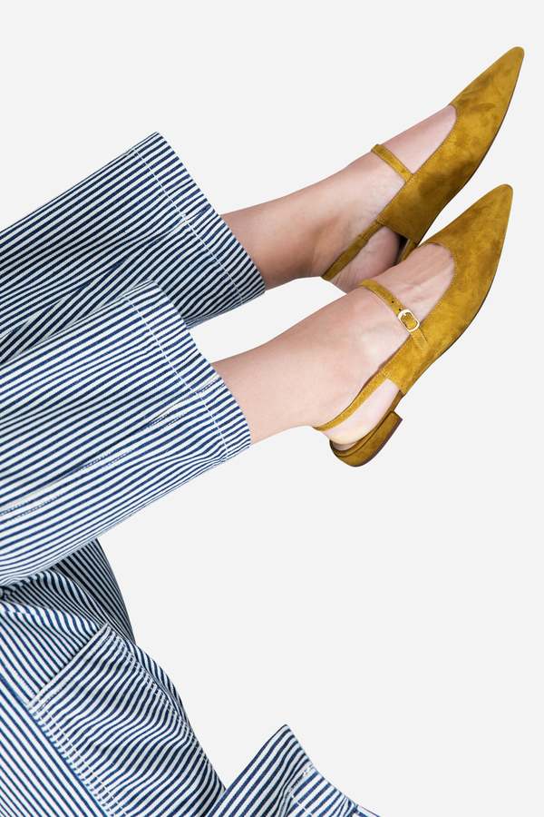 "INTENTIONALLY __________." Escape Slingback Flat