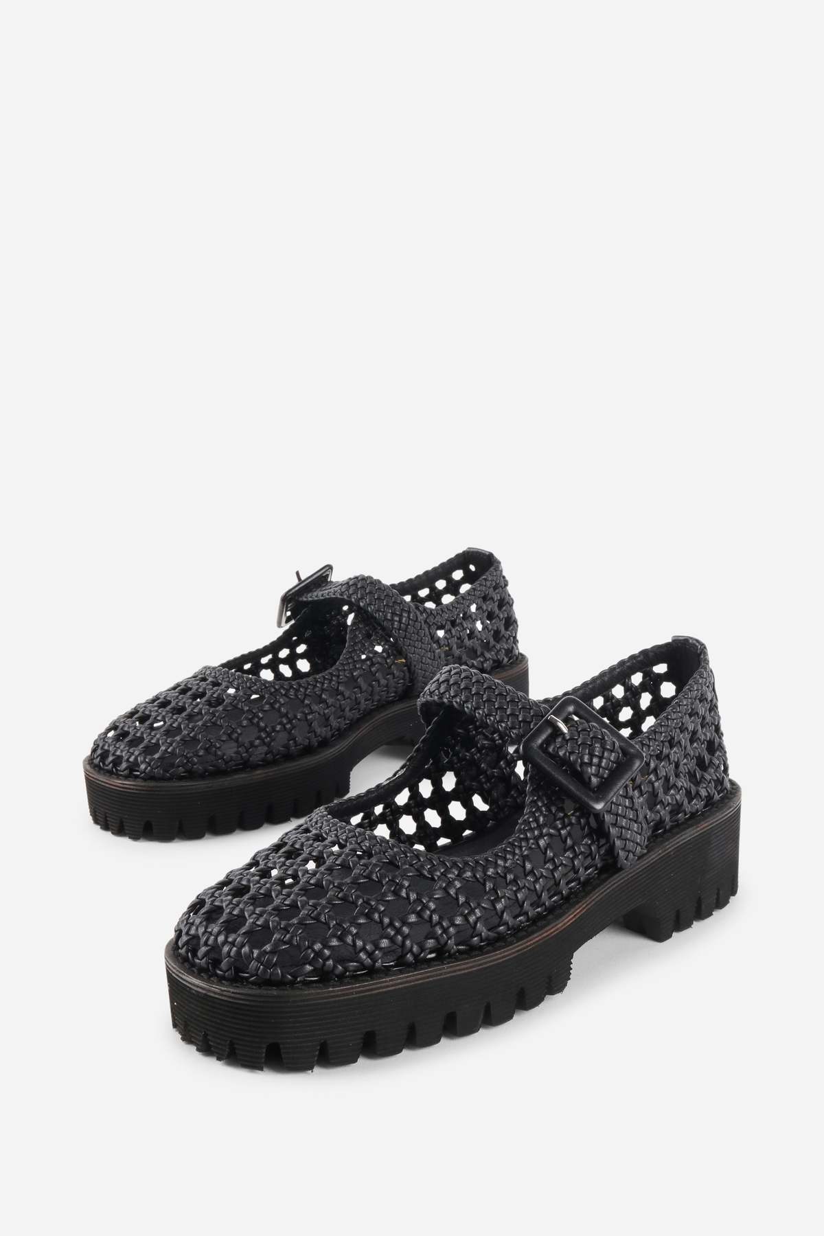 "INTENTIONALLY __________." Veronique Woven Mary Jane Flat - Image 8 of 17