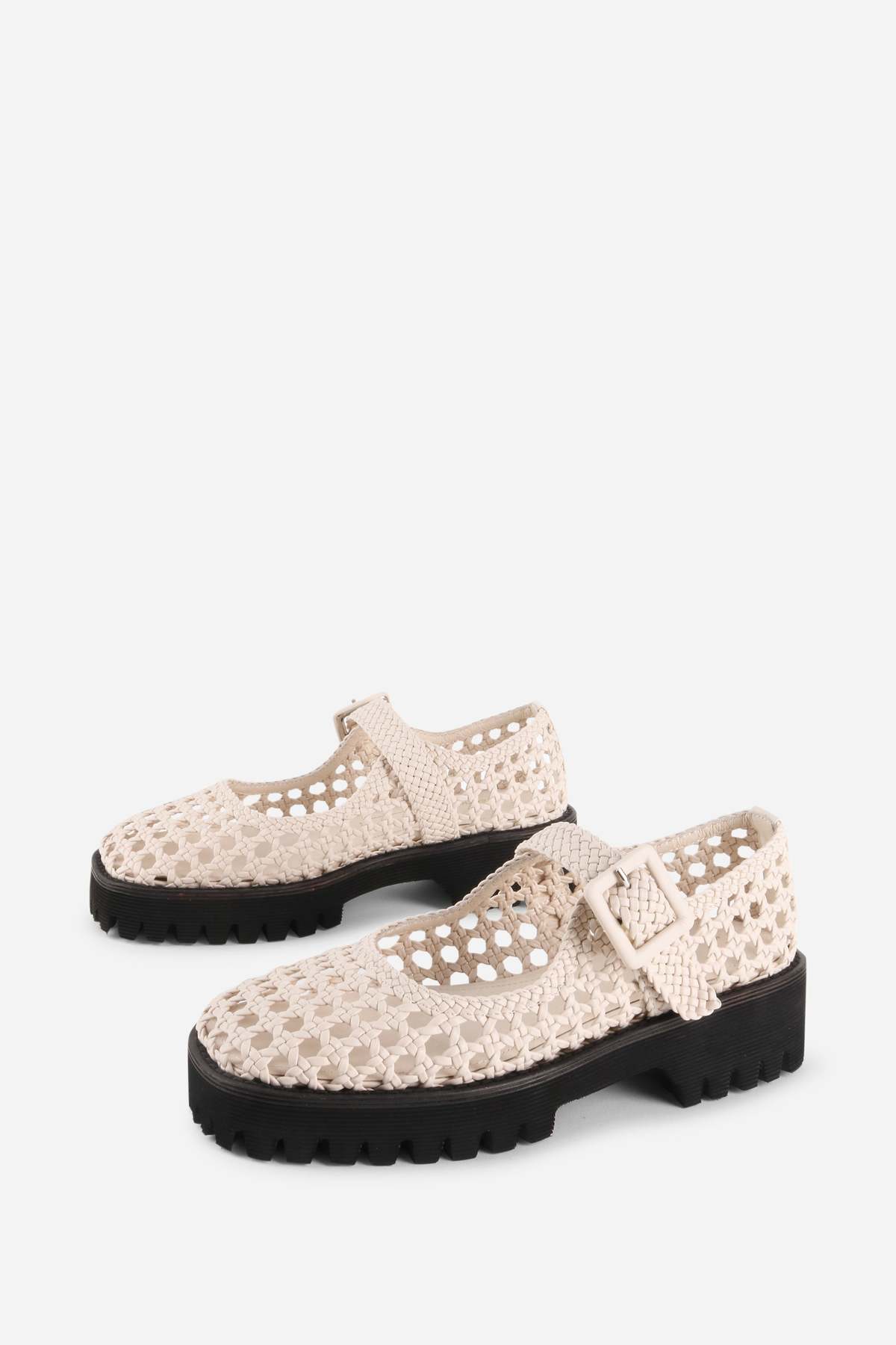 "INTENTIONALLY __________." Veronique Woven Mary Jane Flat - Image 14 of 17