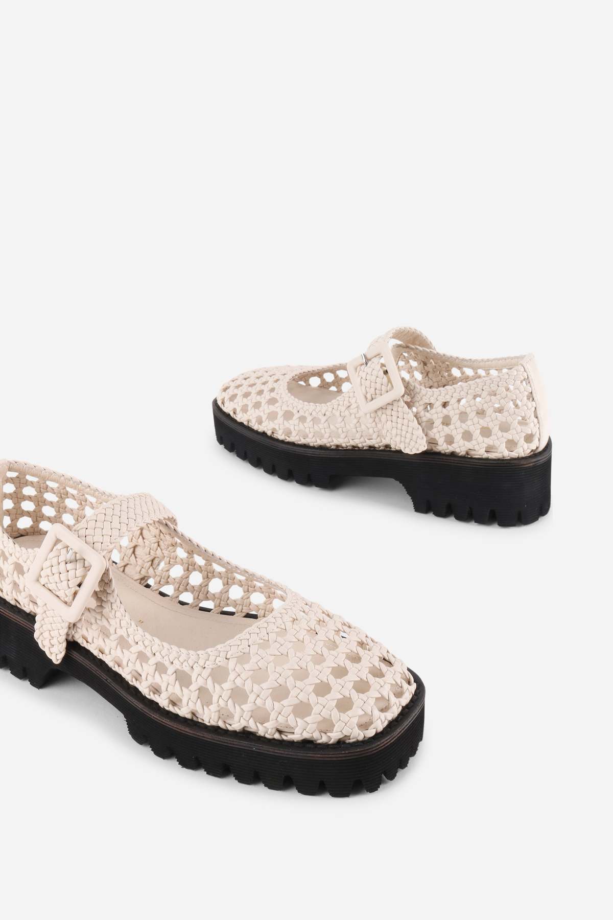"INTENTIONALLY __________." Veronique Woven Mary Jane Flat - Image 15 of 17