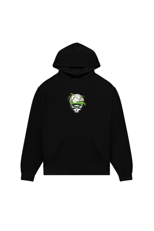 MALBON GOLF Grateful Dead Fesque Hoodie - Black