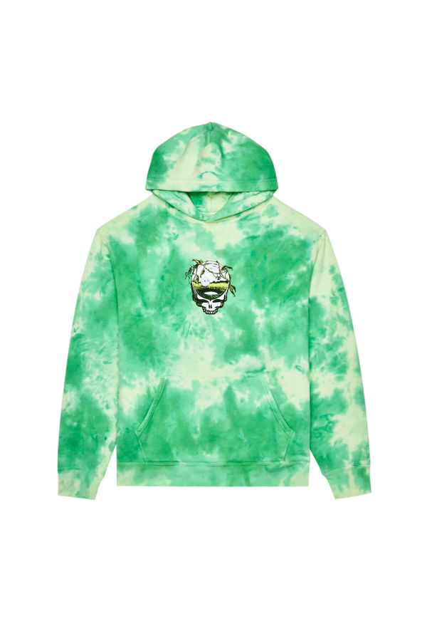 MALBON GOLF Grateful Dead Fesque Hoodie - Green Td
