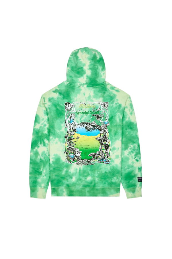 MALBON GOLF Grateful Dead Fesque Hoodie - Green Td