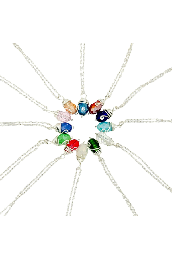 Alegria Accessories Silver Birthstone Necklace