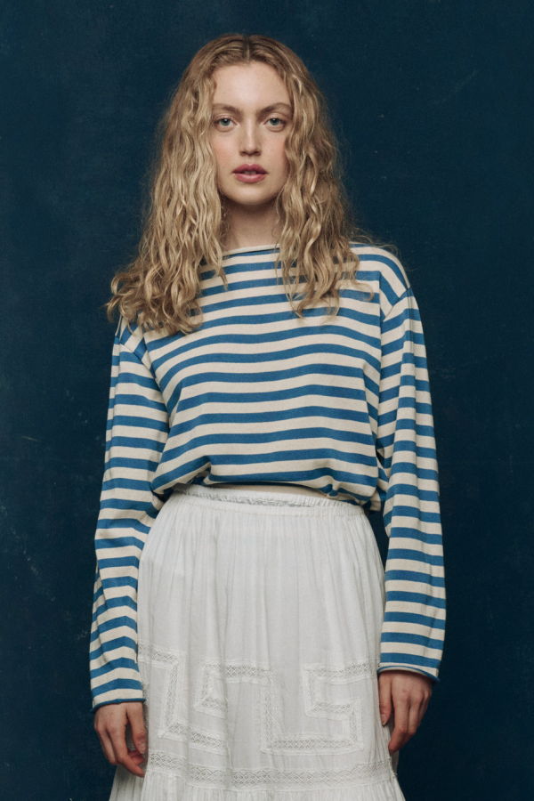 The Great. Sailor Sweater - Sea Blue