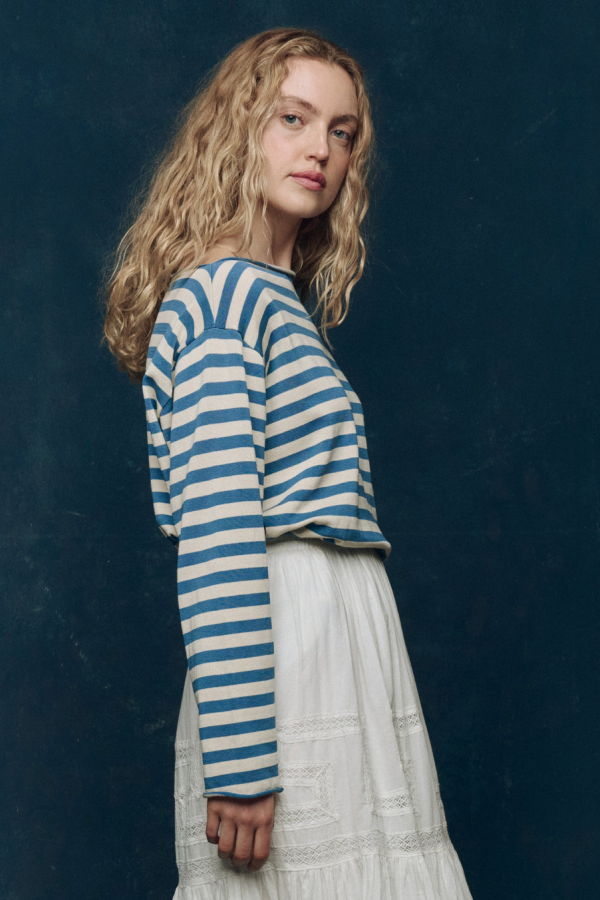 The Great. Sailor Sweater - Sea Blue