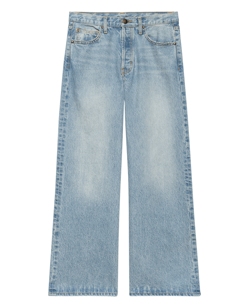 The Great. The Slouch Wide Leg Jeans - Tidal Wash