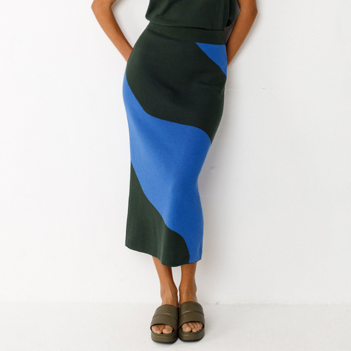 SKFK Noelia Skirt - Blue - Image 1 of 4