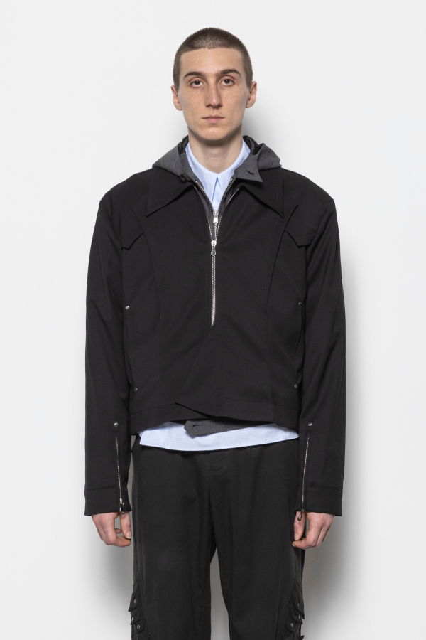 Kiko Kostadinov Kraner Cropped Blouson Jacket