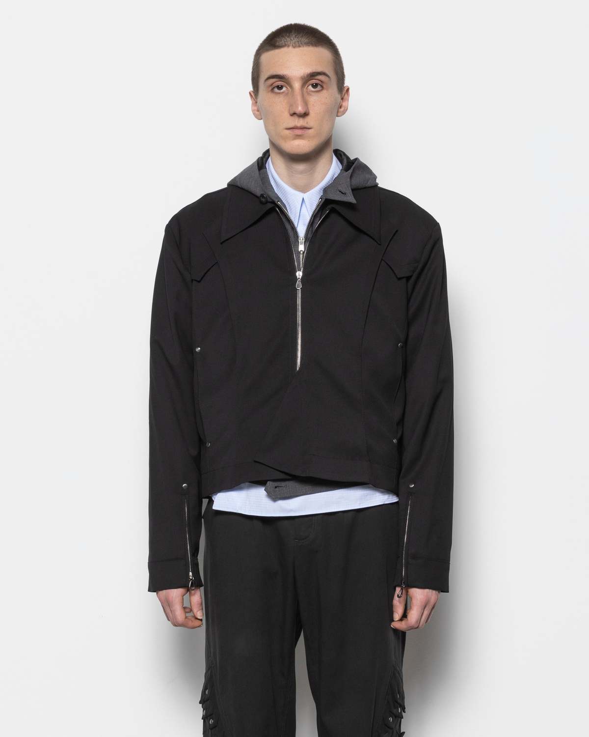 Kiko Kostadinov Kraner Cropped Blouson Jacket - Image 1 of 5