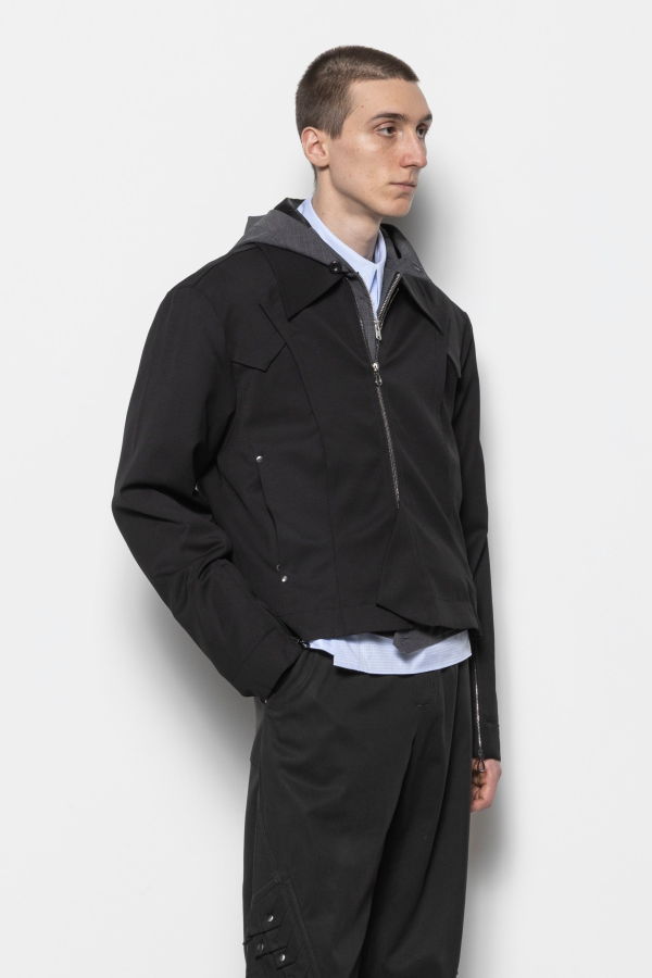 Kiko Kostadinov Kraner Cropped Blouson Jacket