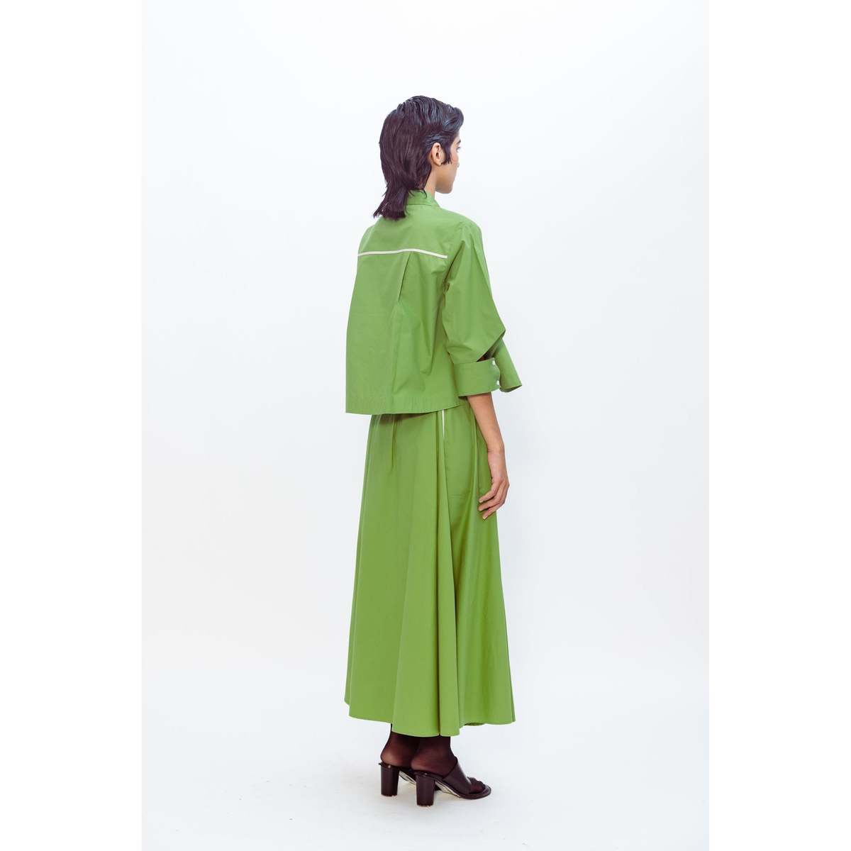 Lovebirds Circle Skirt - Matcha Green - Image 2 of 2