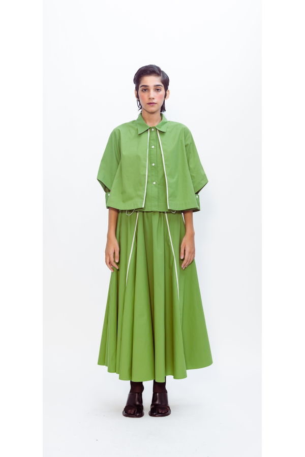 Lovebirds Flux Shirt - Matcha