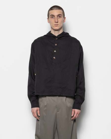 Kiko Kostadinov Inex Mesh Top - Brown/Black | Garmentory