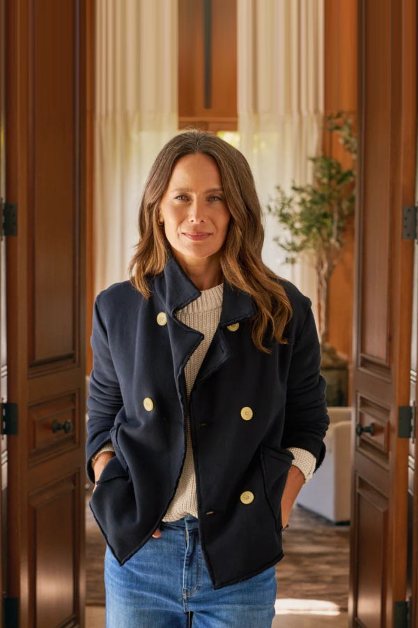 Frank & Eileen Mini Belfast Crop Peacoat 