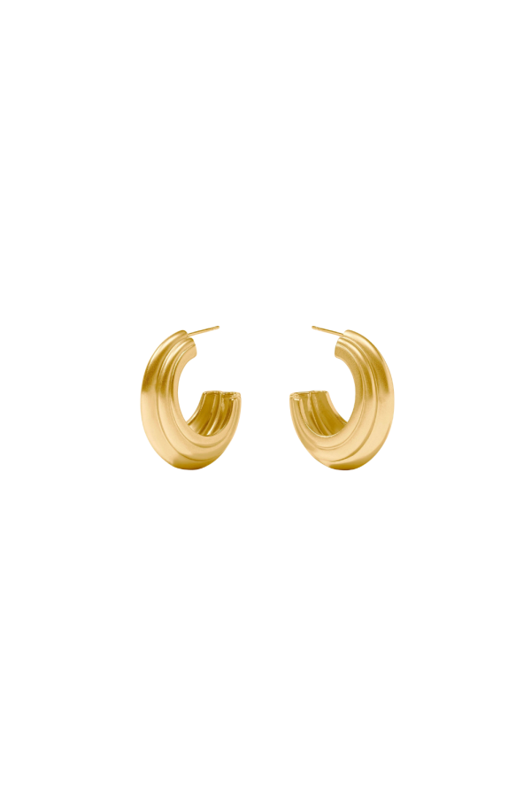 Julie Vos Portofino Statement Hoop Earrings - Gold