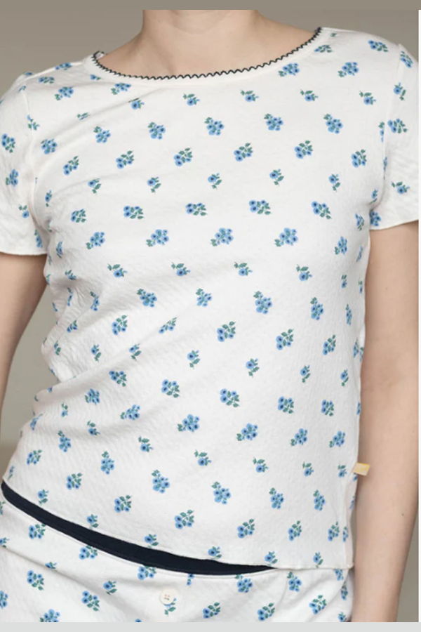 Cozyland Suzie Pajama Set - Forget Me Not