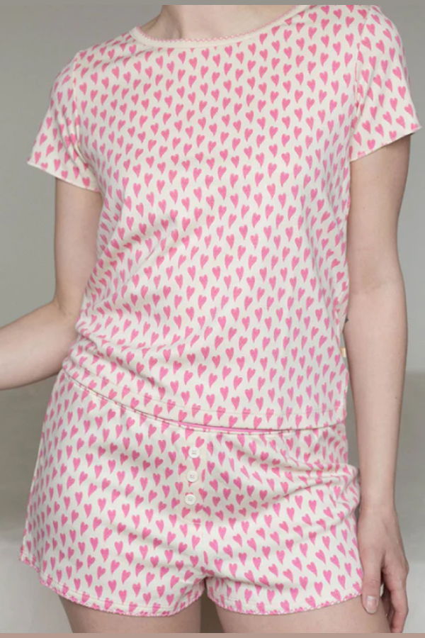 Cozyland Suzie PJ Set - Love Floats