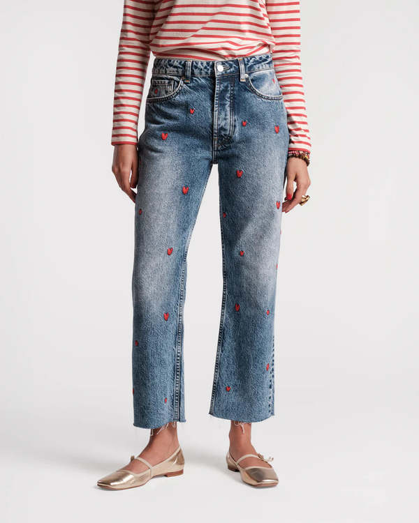 Frances Valentine Andy Sweetheart Jeans - Navy