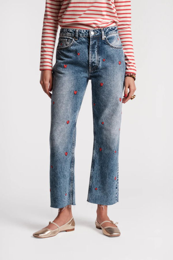 Frances Valentine Andy Sweetheart Jeans - Navy