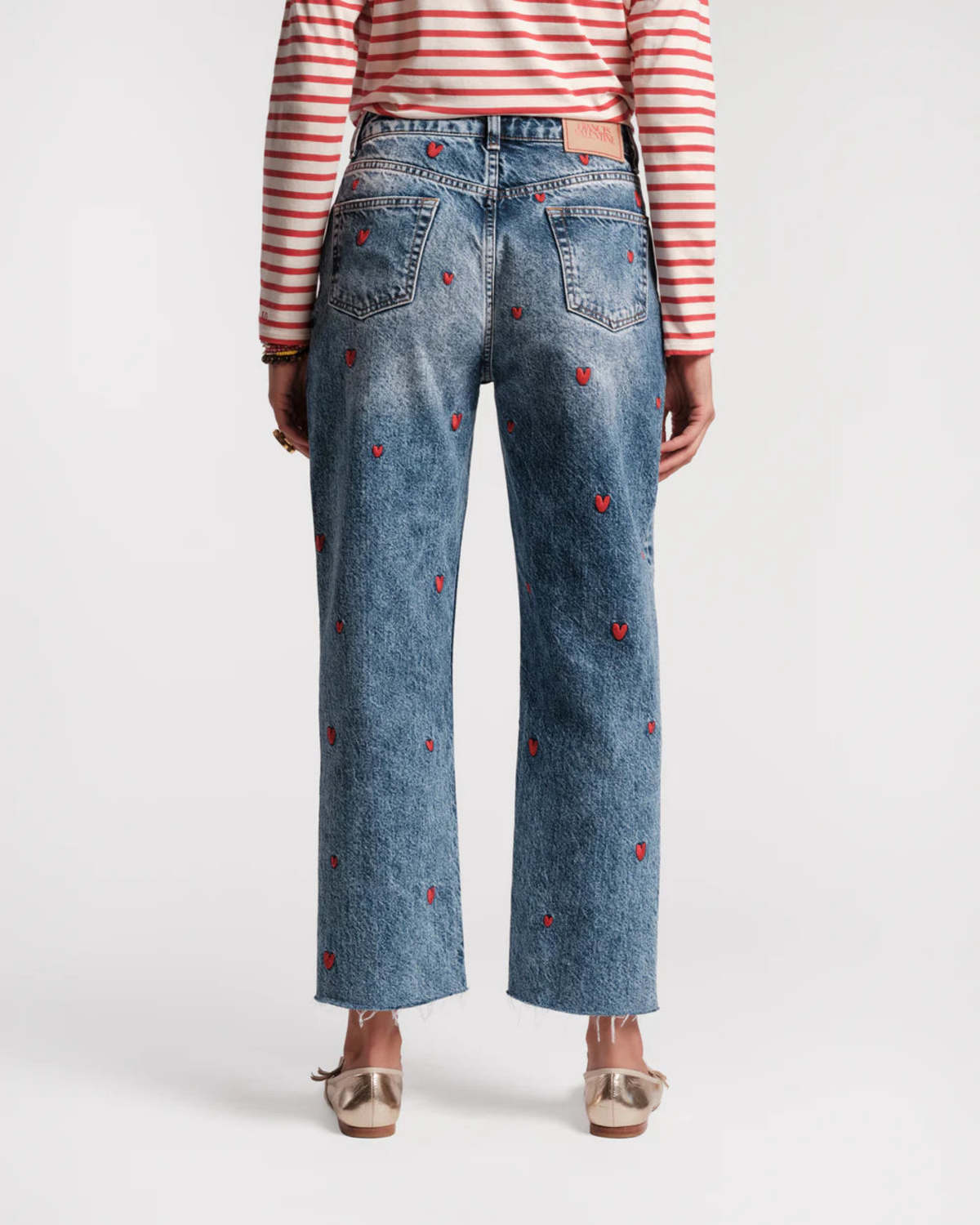 Frances Valentine Andy Sweetheart Jeans - Navy - Image 2 of 3
