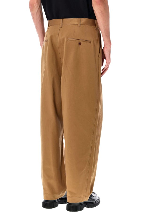 JUNYA WATANABE Wide-Leg Cotton Trousers - Beige