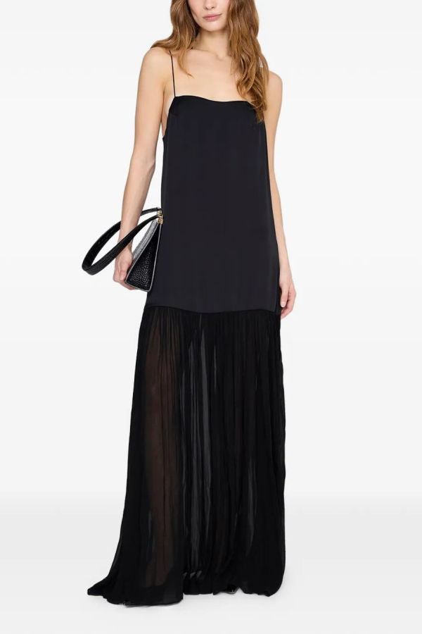 Anine Bing Clementine Pleated Maxi Dress