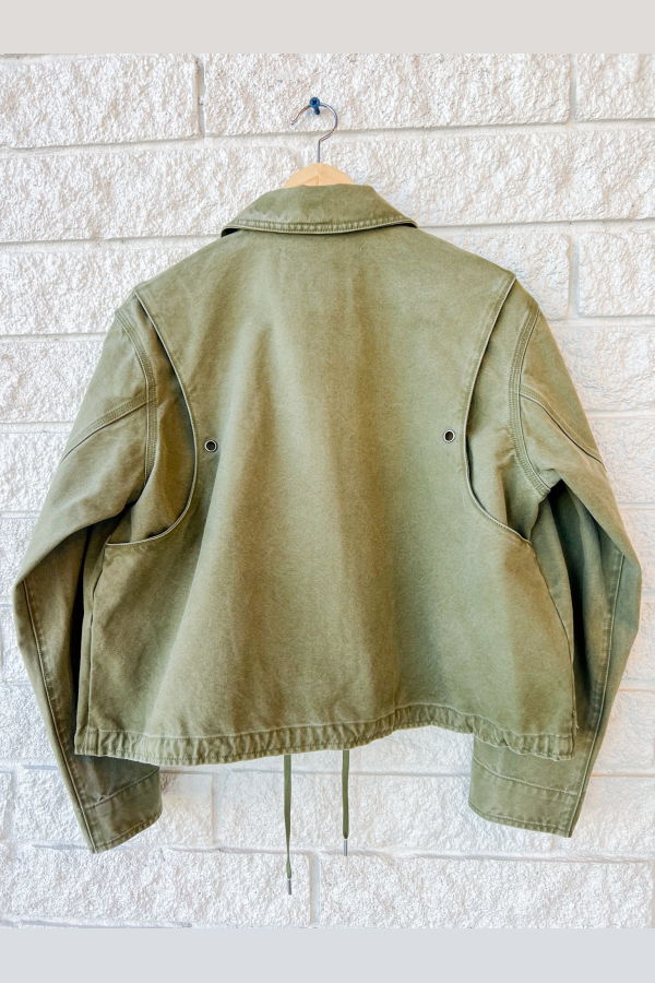 Veronica Beard Stephen Bomber Jacket - Army