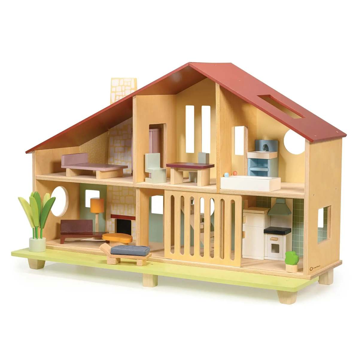 Mentari Toys Cedar Chalet Dollhouse - Image 1 of 7