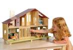 Mentari Toys Cedar Chalet Dollhouse - Thumbnail 5