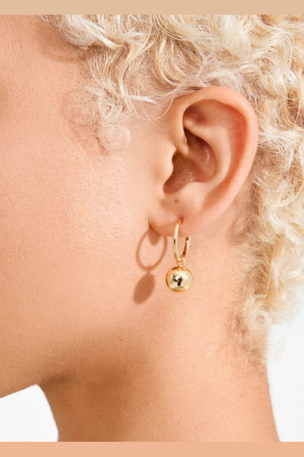 Pilgrim Air Pendant Hoop Earrings