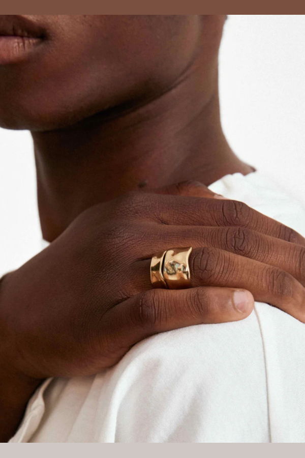 Pilgrim Ember Adjustable Chunky Ring Set 2-in-1