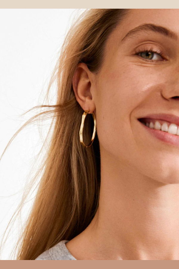 Pilgrim EMBER Slim Hoop Earrings
