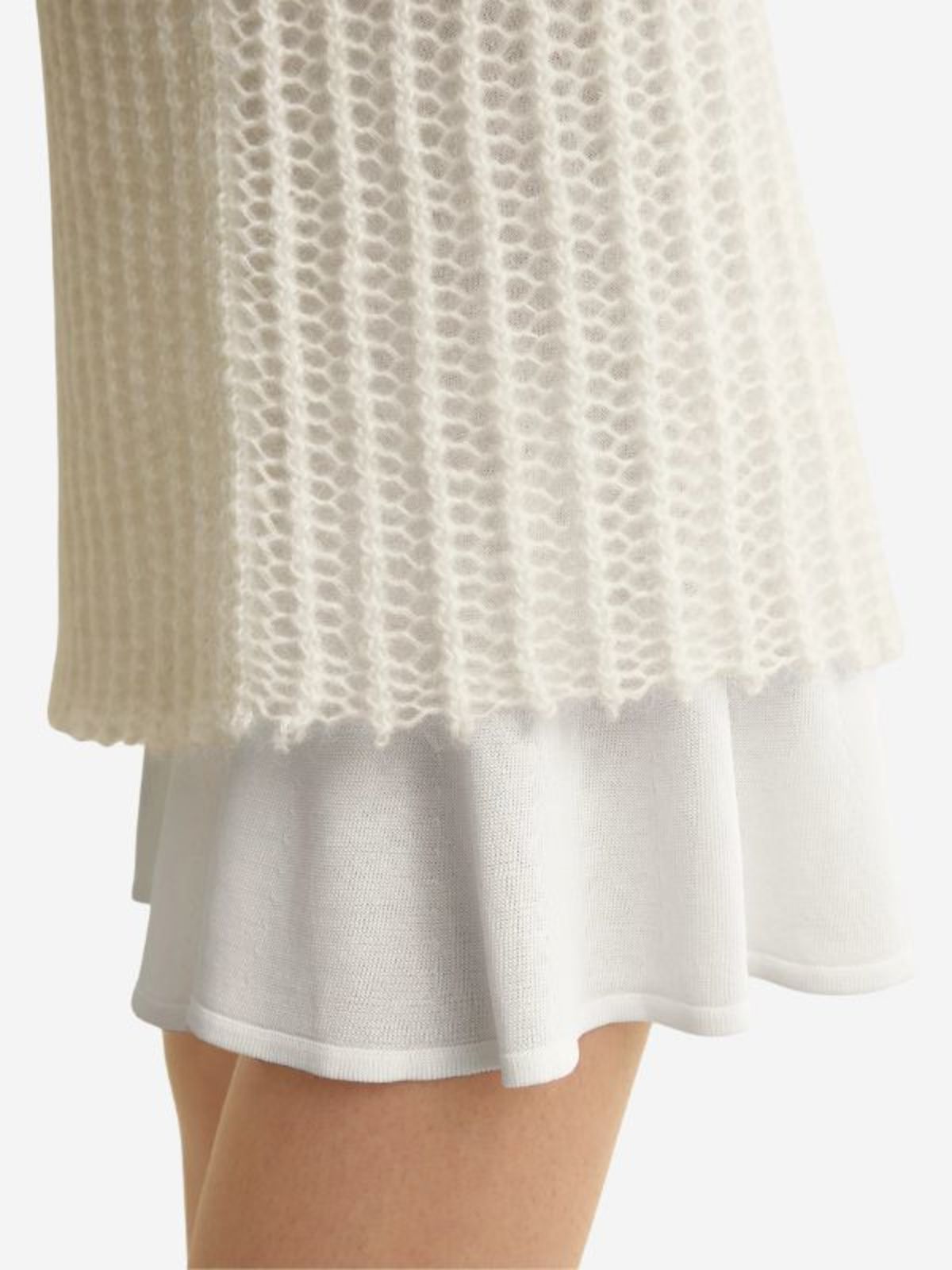 Totême Mohair Knit Tank Dress - Off White - Image 5 of 6