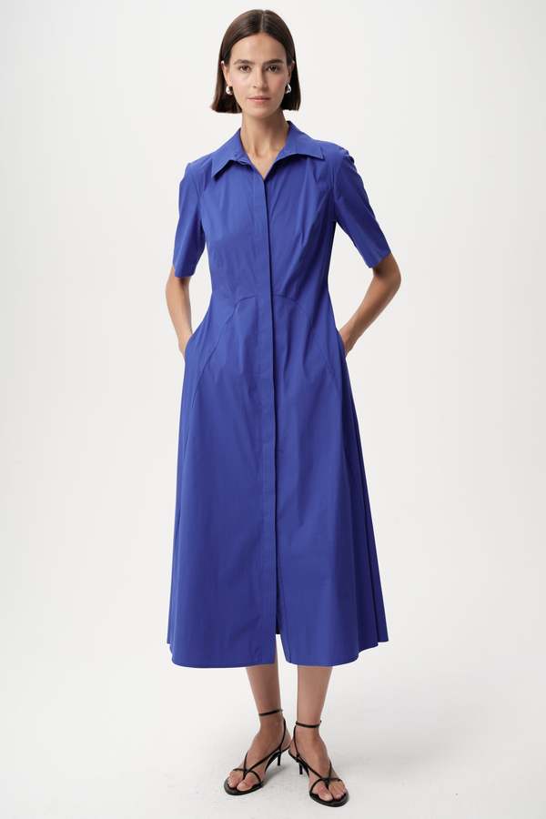 Exquise USA Alhertine Dress - Sax