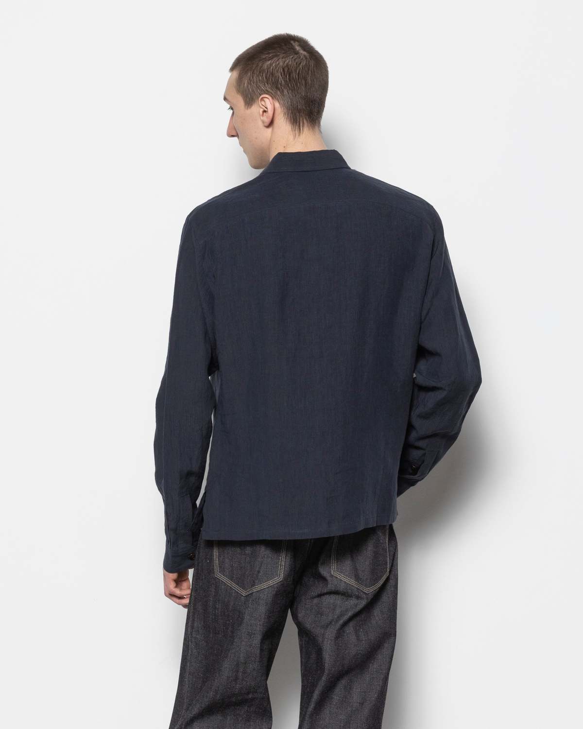 COMMON DIVISOR Kanas Shirt - Navy - Image 3 of 5