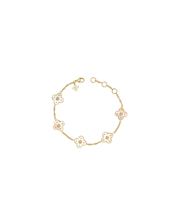 Julie Vos Colette Delicate Bracelet - Gold/Champagne