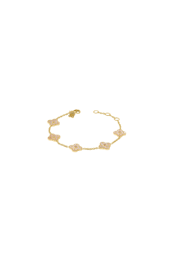 Julie Vos Colette Delicate Bracelet - Gold/Champagne