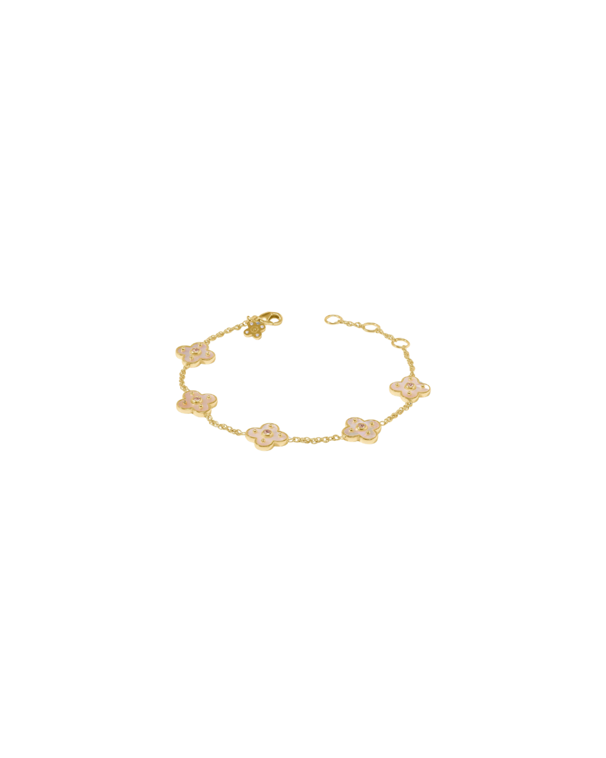 Julie Vos Colette Delicate Bracelet - Gold/Champagne - Image 2 of 2