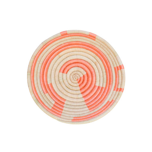 Indego Africa Mini Plateau Basket - Natural / Orange