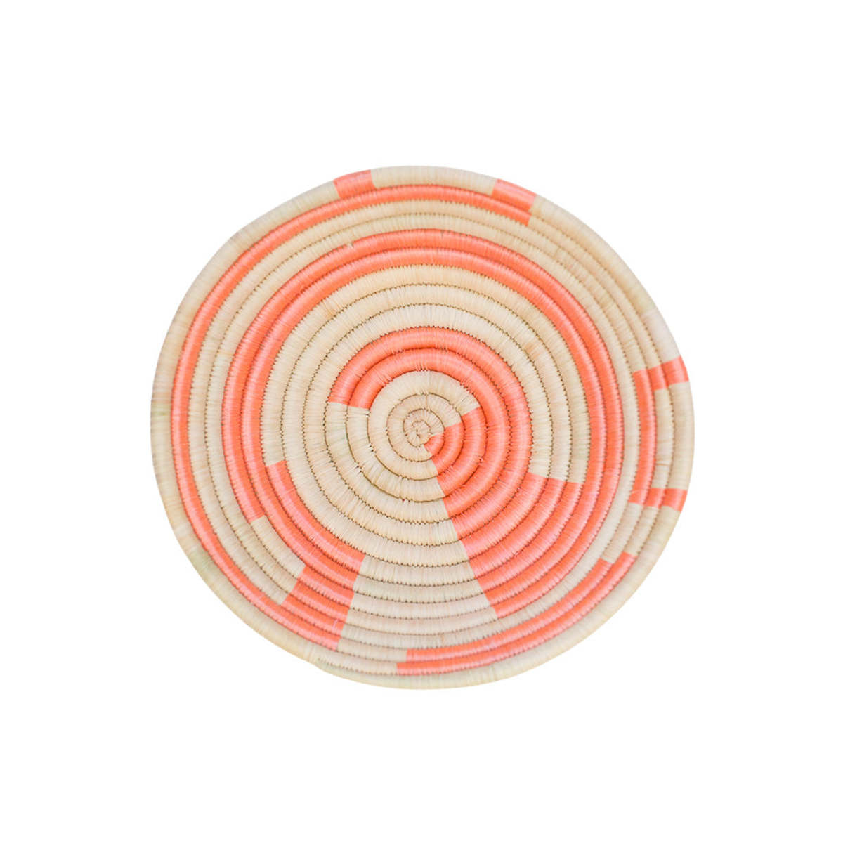 Indego Africa Mini Plateau Basket - Natural / Orange - Image 1 of 3