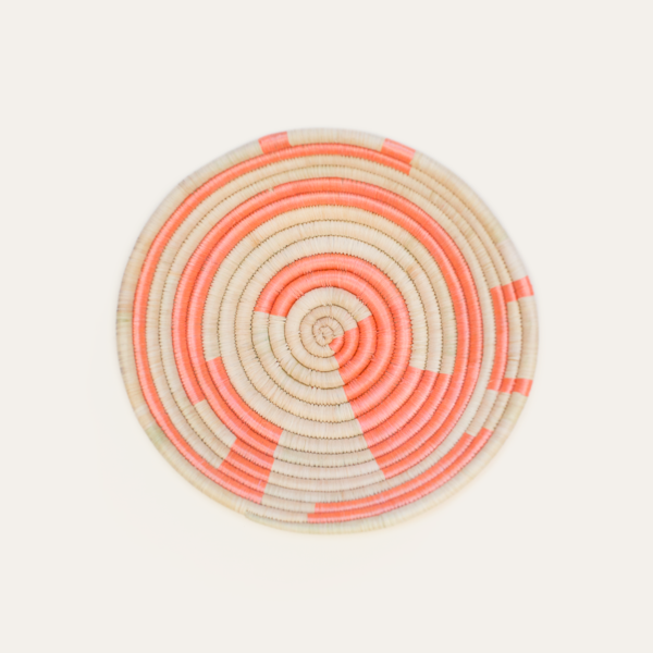 Indego Africa Mini Plateau Basket - Natural / Orange